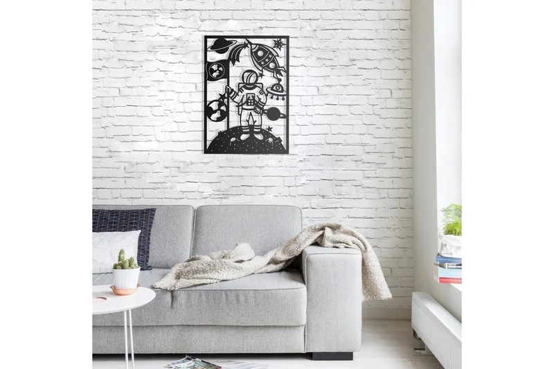 Dekorativt Vægtilbehør - Sort - Boligtilbehør - Vægdekoration - Skilt - Emaljeskilte