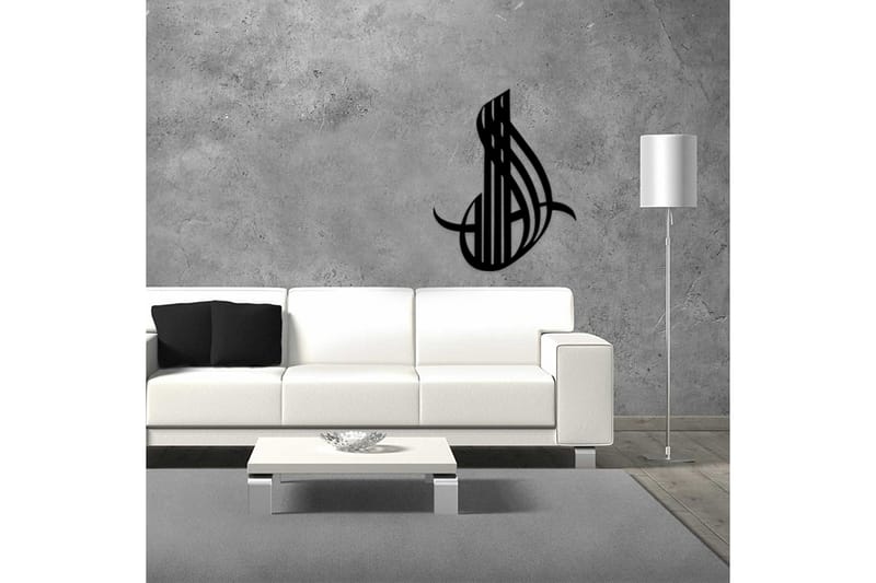 Dekorativt Vægtilbehør - Sort - Boligtilbehør - Vægdekoration - Skilt - Emaljeskilte