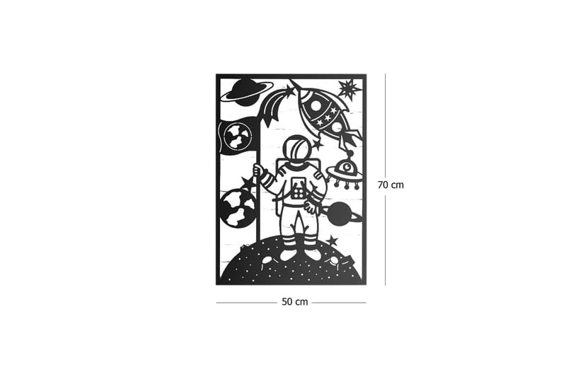 Dekorativt Vægtilbehør - Sort - Boligtilbehør - Vægdekoration - Skilt - Emaljeskilte