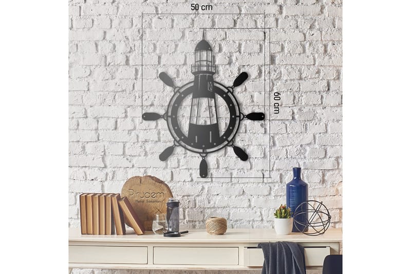 Dekorativt Vægtilbehør - Sort - Boligtilbehør - Vægdekoration - Skilt - Emaljeskilte