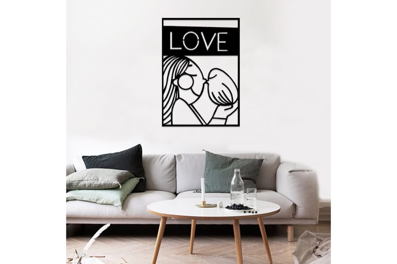 Dekorativt Vægtilbehør - Sort - Boligtilbehør - Vægdekoration - Skilt - Emaljeskilte