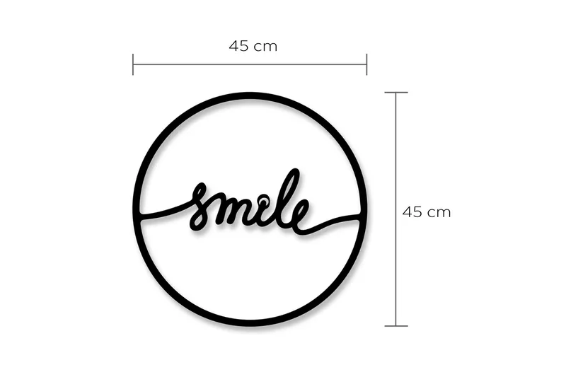 Dekorativt Vægtilbehør - Sort - Boligtilbehør - Vægdekoration - Skilt - Emaljeskilte