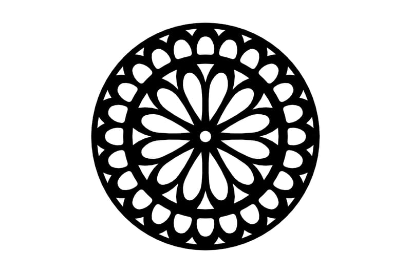 Dekorativt Vægtilbehør, Sort