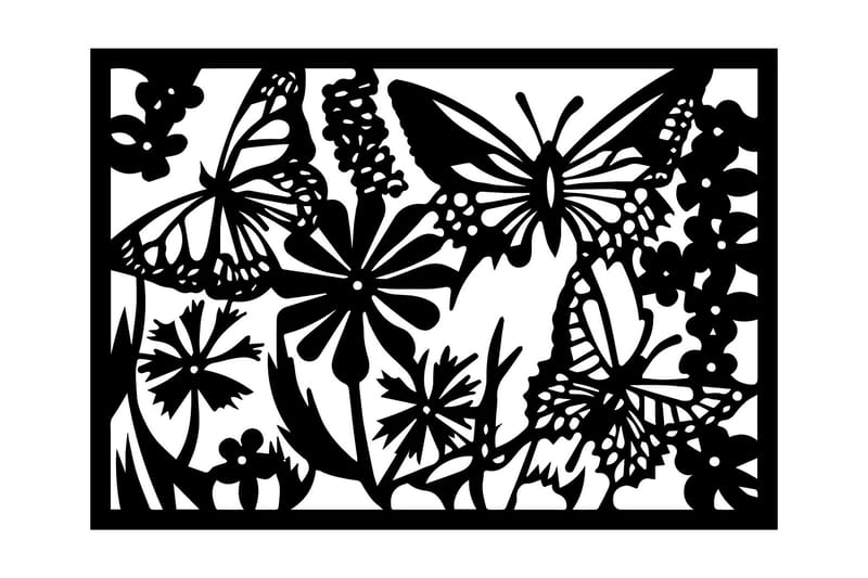 Dekorativt Vægtilbehør, Sort