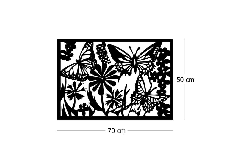 Dekorativt Vægtilbehør - Sort - Boligtilbehør - Vægdekoration - Skilt - Emaljeskilte