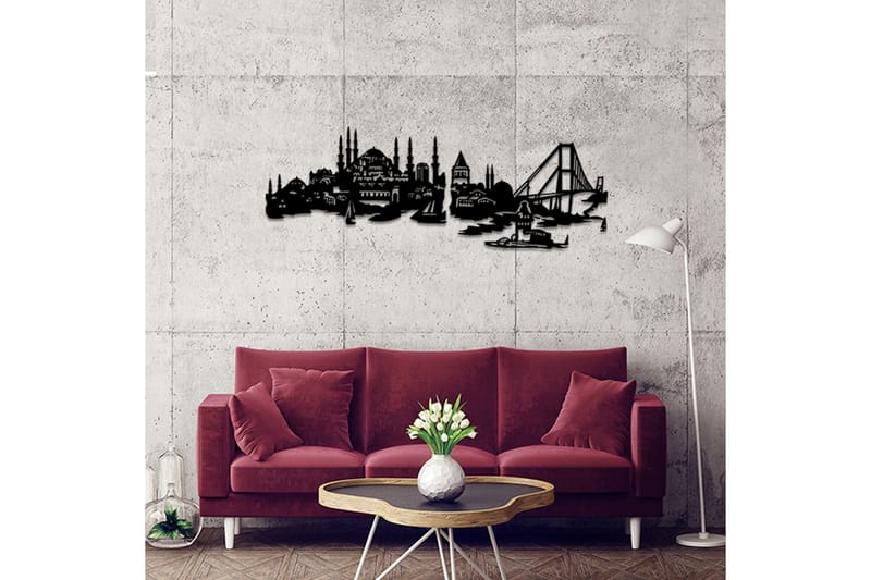 Dekorativt Vægtilbehør - Sort - Boligtilbehør - Vægdekoration - Skilt - Emaljeskilte