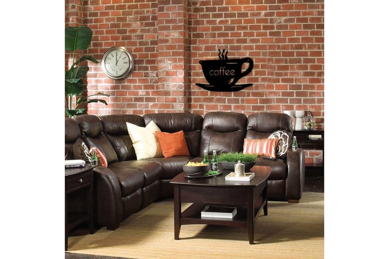 Dekorativt Vægtilbehør - Sort - Boligtilbehør - Vægdekoration - Skilt - Emaljeskilte