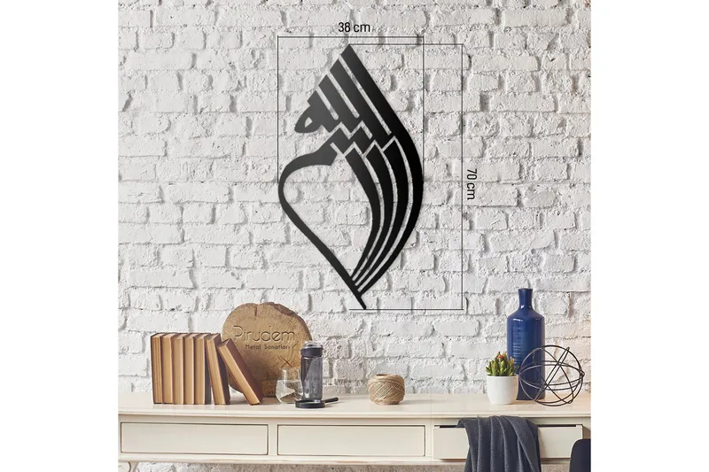 Dekorativt Vægtilbehør - Sort - Boligtilbehør - Vægdekoration - Skilt - Emaljeskilte