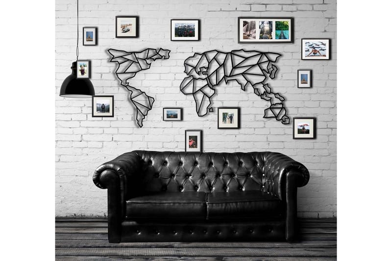 Dekorativt Vægtilbehør - Sort - Boligtilbehør - Vægdekoration - Skilt - Emaljeskilte