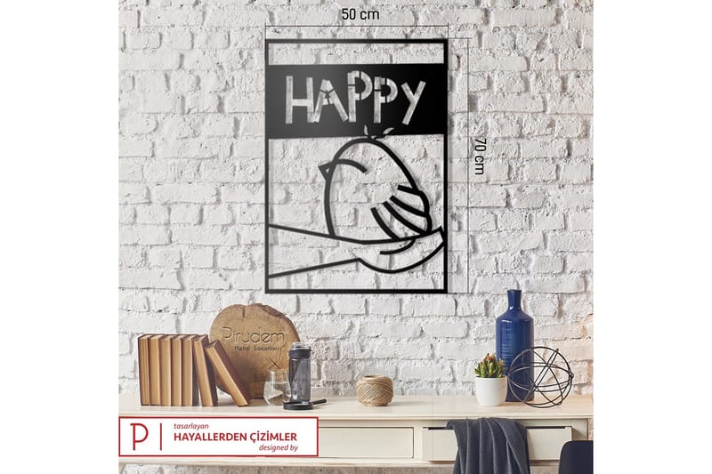 Dekorativt Vægtilbehør - Sort - Boligtilbehør - Vægdekoration - Skilt - Emaljeskilte