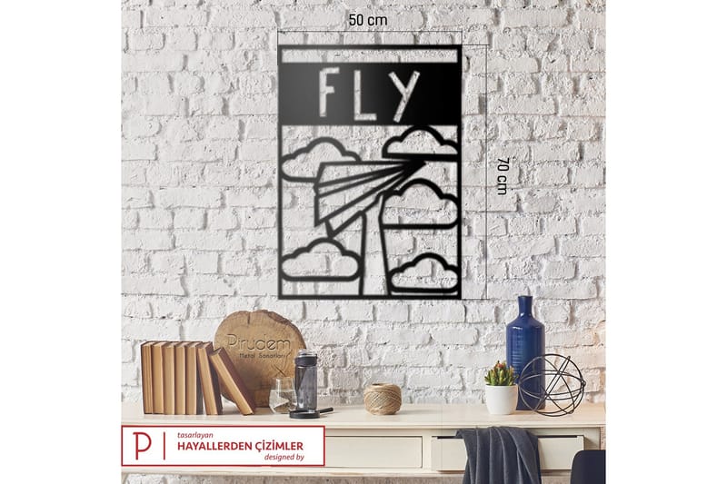 Dekorativt Vægtilbehør - Sort - Boligtilbehør - Vægdekoration - Skilt - Emaljeskilte