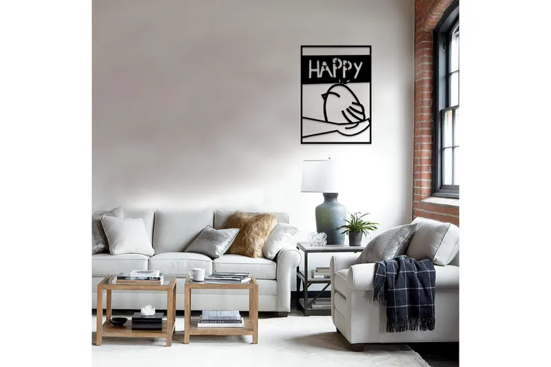 Dekorativt Vægtilbehør - Sort - Boligtilbehør - Vægdekoration - Skilt - Emaljeskilte