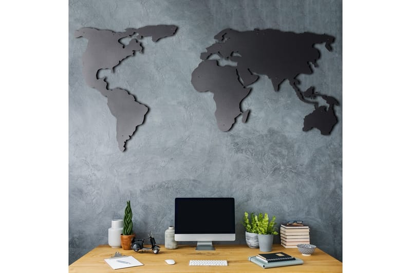 Dekorativt Vægtilbehør - Sort - Boligtilbehør - Vægdekoration - Skilt - Emaljeskilte