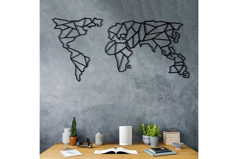 Dekorativt Vægtilbehør - Sort - Boligtilbehør - Vægdekoration - Skilt - Emaljeskilte