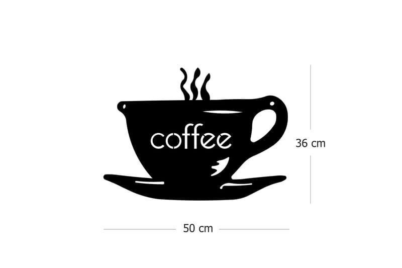 Dekorativt Vægtilbehør - Sort - Boligtilbehør - Vægdekoration - Skilt - Emaljeskilte