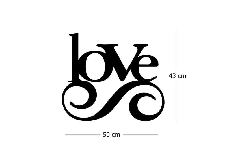 Dekorativt Vægtilbehør - Sort - Boligtilbehør - Vægdekoration - Skilt - Emaljeskilte