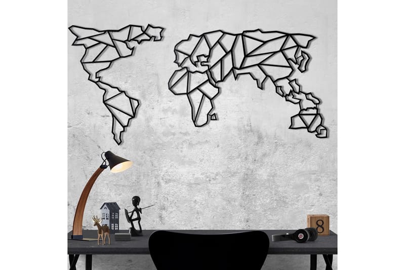 Dekorativt Vægtilbehør - Sort - Boligtilbehør - Vægdekoration - Skilt - Emaljeskilte