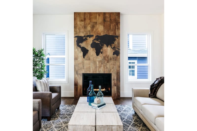 Dekorativt Vægtilbehør - Sort - Boligtilbehør - Vægdekoration - Skilt - Emaljeskilte