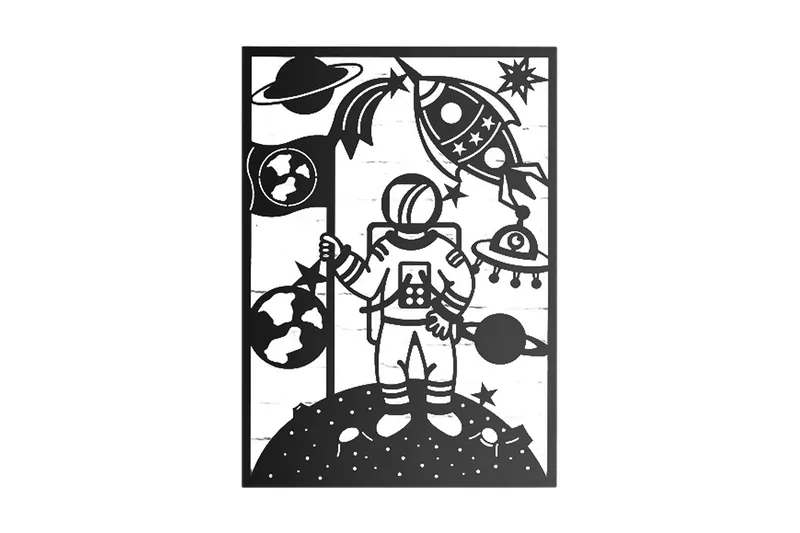 Dekorativt Vægtilbehør, Sort