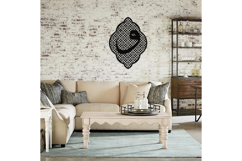 Dekorativt Vægtilbehør - Sort - Boligtilbehør - Vægdekoration - Skilt - Emaljeskilte