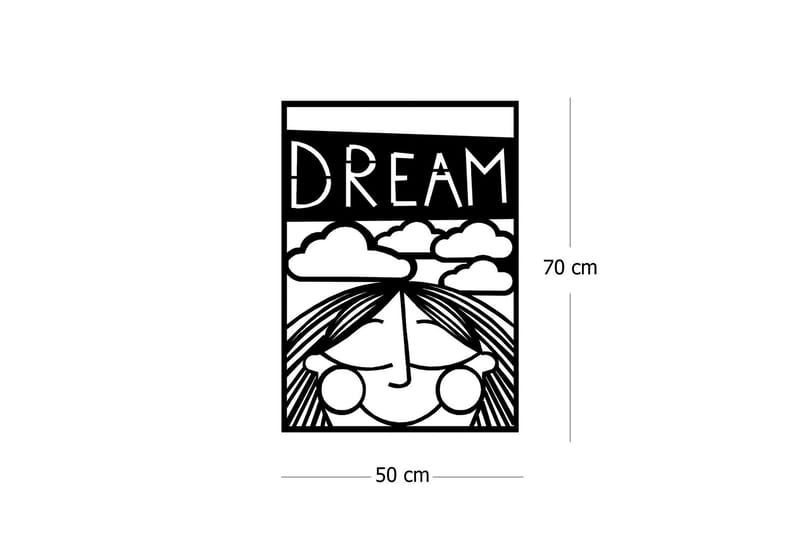 Dekorativt Vægtilbehør - Sort - Boligtilbehør - Vægdekoration - Skilt - Emaljeskilte