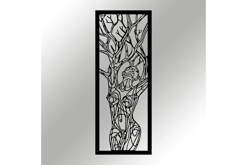 Destruction Vægdekor - Sort - Boligtilbehør - Vægdekoration - Skilt - Emaljeskilte