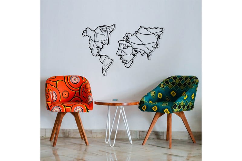 Duplicate 2 Vægdekor - Sort - Boligtilbehør - Vægdekoration - Skilt - Emaljeskilte