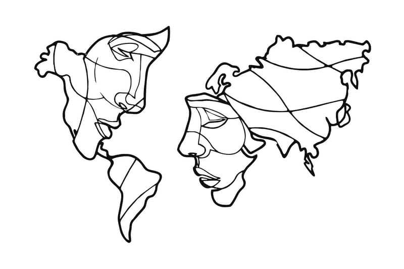 Duplicate Vægdekor, Sort