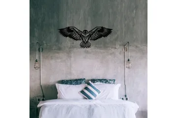 Eagle 3 Metal Decor Vægdekor - Sort - Boligtilbehør - Vægdekoration - Skilt - Emaljeskilte