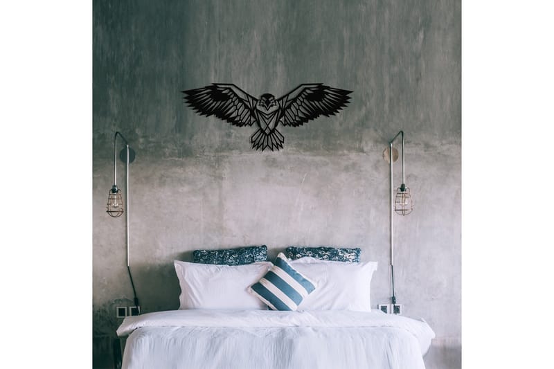 Eagle 3 Metal Decor Vægdekor - Sort - Boligtilbehør - Vægdekoration - Skilt - Emaljeskilte