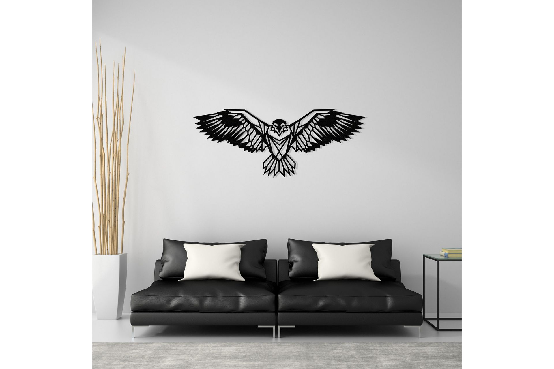 Eagle 3 Metal Decor Vægdekor - Sort - Boligtilbehør - Vægdekoration - Skilt - Emaljeskilte