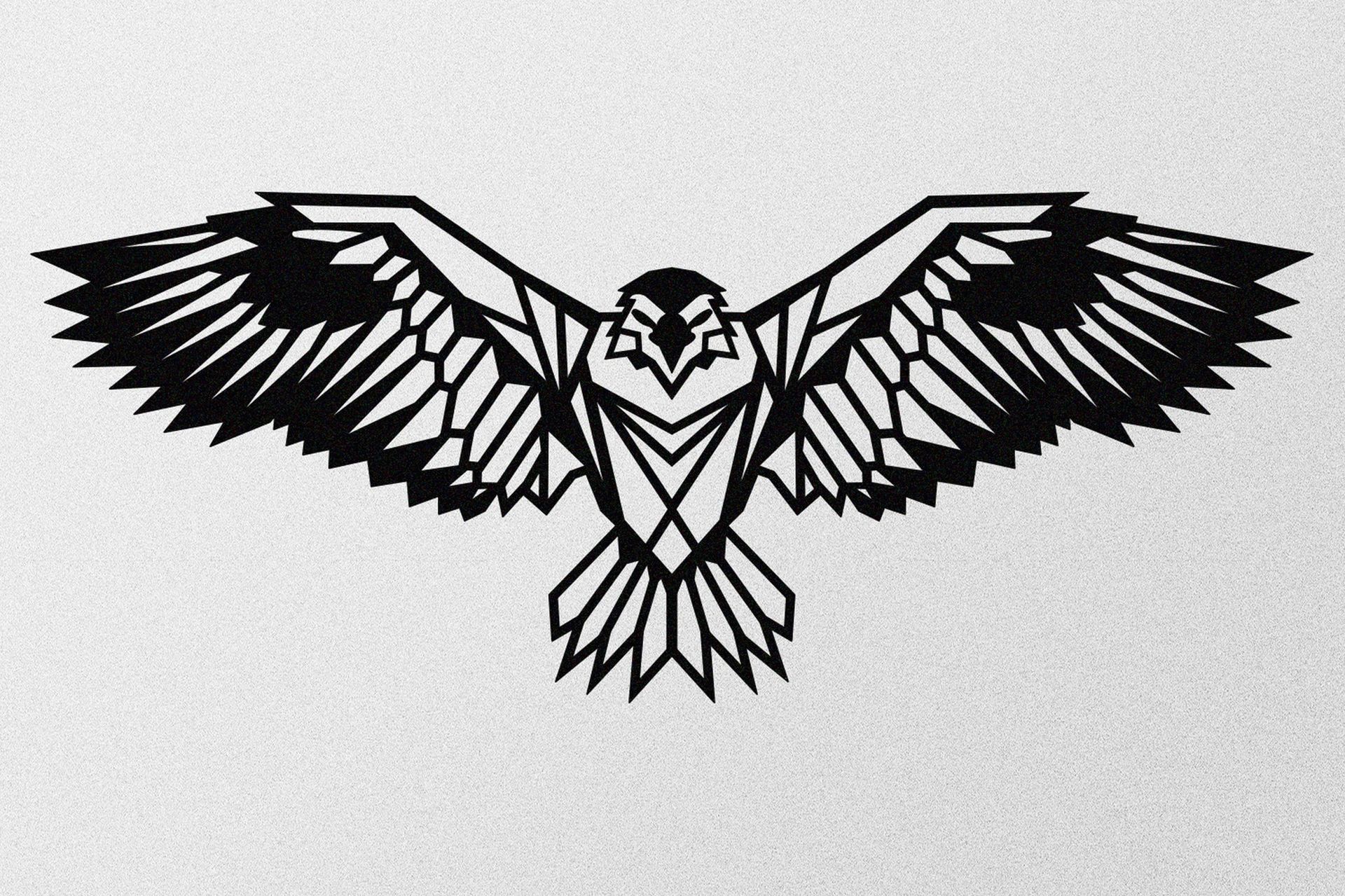 Eagle 3 Metal Decor Vægdekor - Sort - Boligtilbehør - Vægdekoration - Skilt - Emaljeskilte