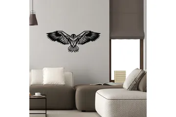 Eagle 3 Metal Decor Vægdekor - Sort - Boligtilbehør - Vægdekoration - Skilt - Emaljeskilte