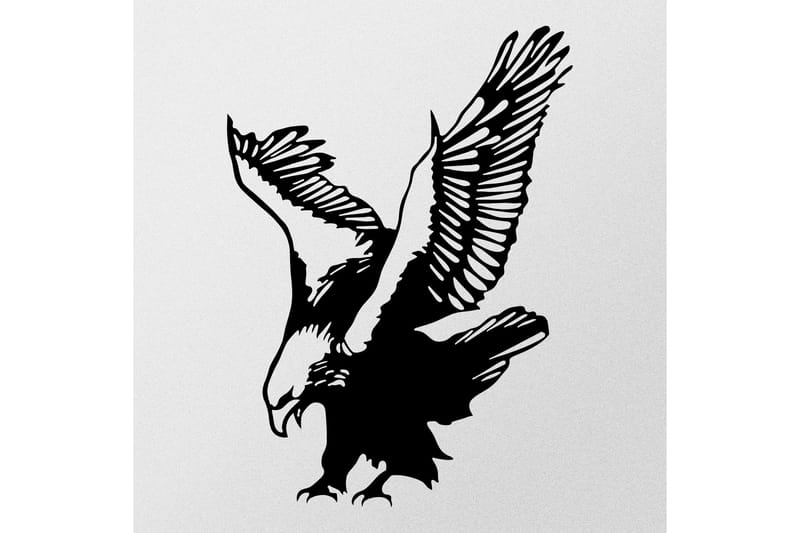 Eagle Metal Decor Vægdekor - Sort - Boligtilbehør - Vægdekoration - Skilt - Emaljeskilte