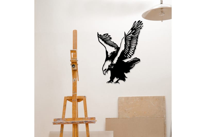 Eagle Metal Decor Vægdekor - Sort - Boligtilbehør - Vægdekoration - Skilt - Emaljeskilte