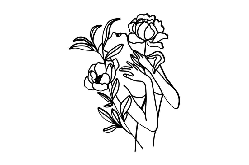 Elif Vægdekor, Sort