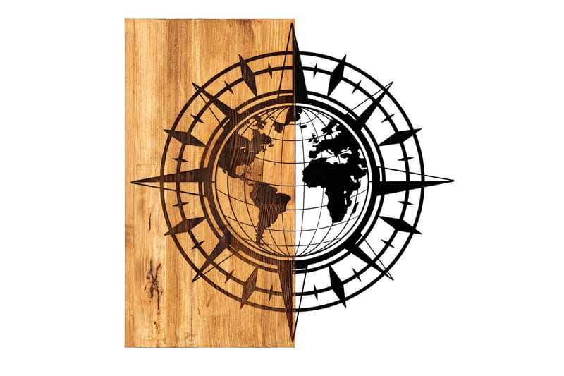 Esila Vægdekor, Sort/Valnød