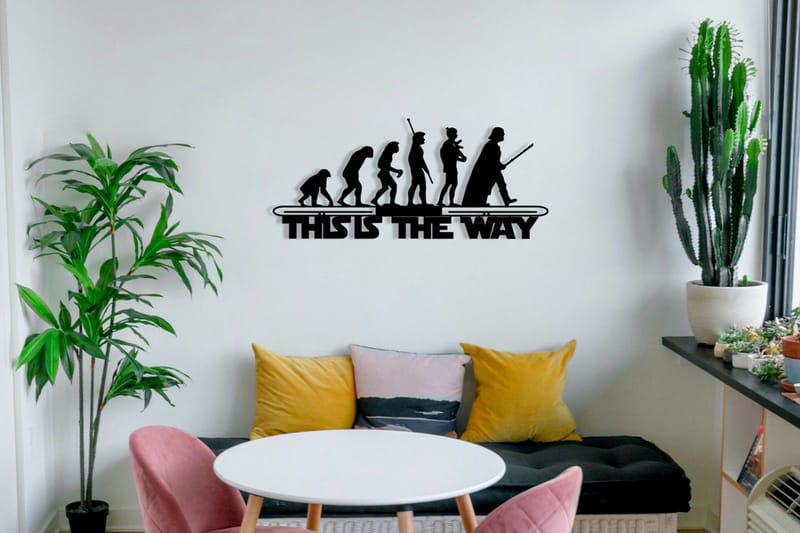 Evolution Vægdekor - Sort - Boligtilbehør - Vægdekoration - Skilt - Emaljeskilte