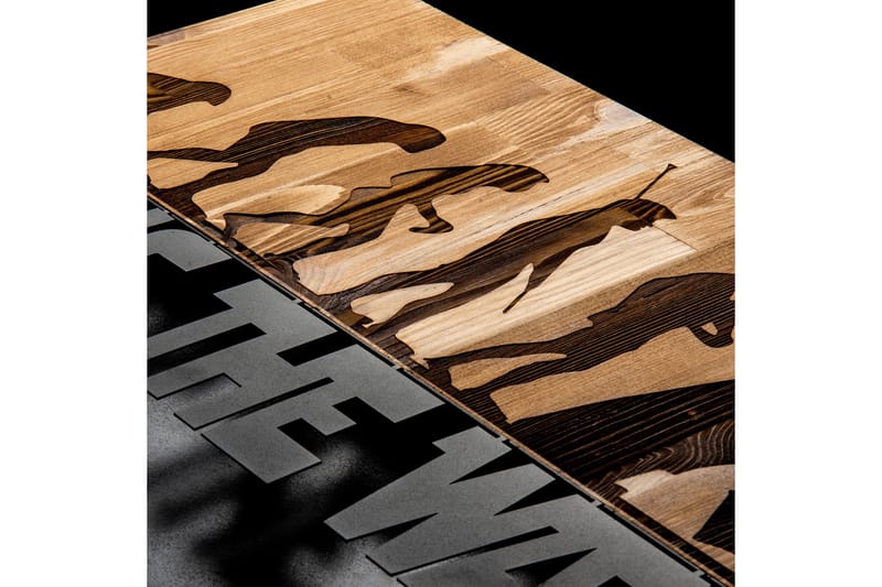 Evolution Vægdekor - Sort/Valnød - Boligtilbehør - Vægdekoration - Skilt - Emaljeskilte