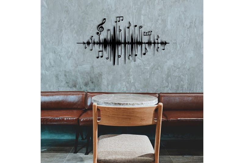 Feel the Music Vægdekor - Sort - Boligtilbehør - Vægdekoration - Skilt - Emaljeskilte