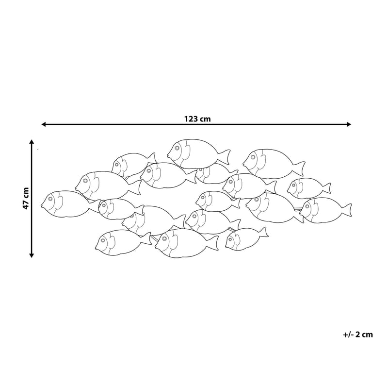 Fermium Vægdekoration 123 cm - Grøn - Boligtilbehør - Vægdekoration - Skilt - Emaljeskilte