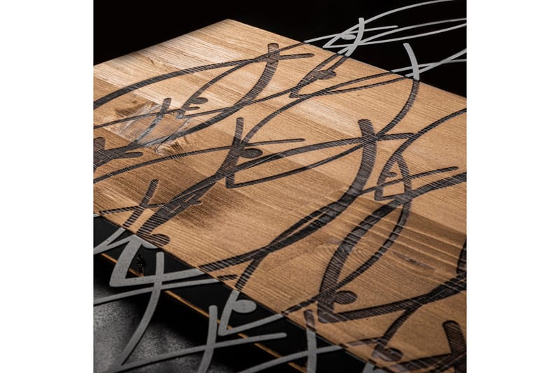 Fish Vægdekor - Sort/Valnød - Boligtilbehør - Vægdekoration - Skilt - Emaljeskilte