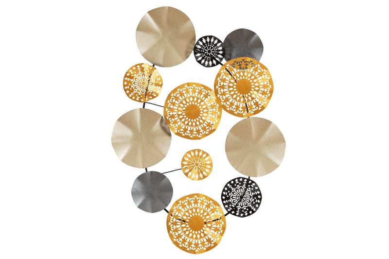 Gold Vægdekor, Flerfarvet