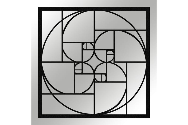 Golden Ratio Vægdekor - Sort - Boligtilbehør - Vægdekoration - Skilt - Emaljeskilte