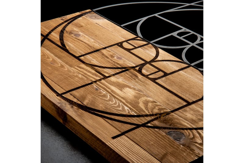 Golden Vægdekor - Sort/Valnød - Boligtilbehør - Vægdekoration - Skilt - Emaljeskilte