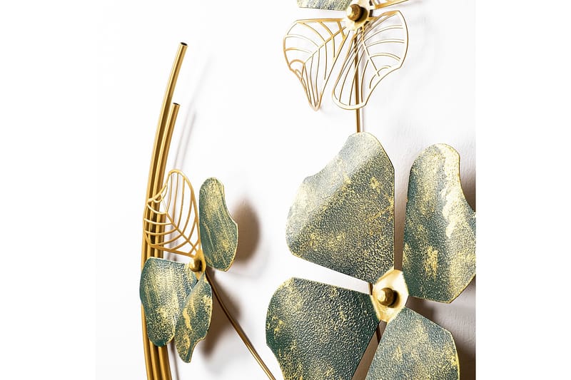 Haiyang Vægdekor - Grøn/Guld - Boligtilbehør - Vægdekoration - Skilt - Emaljeskilte