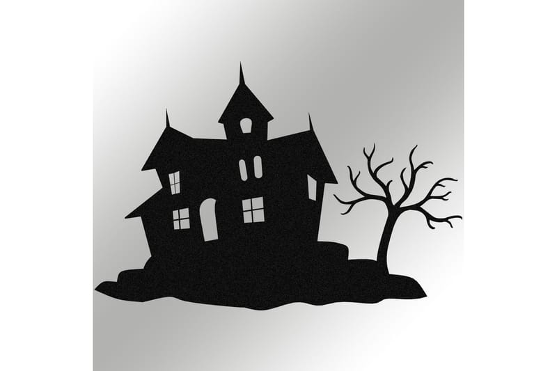 Halloween 9 Vægdekor - Sort - Boligtilbehør - Vægdekoration - Skilt - Emaljeskilte