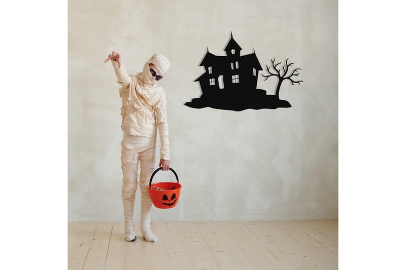 Halloween 9 Vægdekor - Sort - Boligtilbehør - Vægdekoration - Skilt - Emaljeskilte