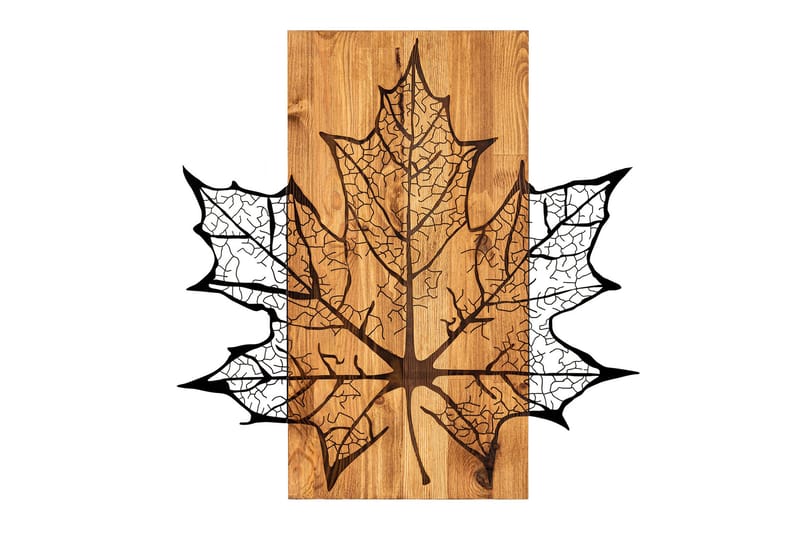 Hare Vægdekor, Sort/Valnød