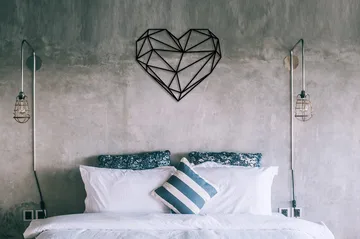 Heart Metal Decor Vægdekor - Sort - Boligtilbehør - Vægdekoration - Skilt - Emaljeskilte